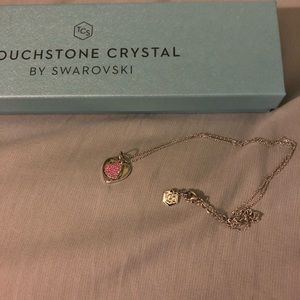 Touchstone Crystal by Swarovski heart necklace